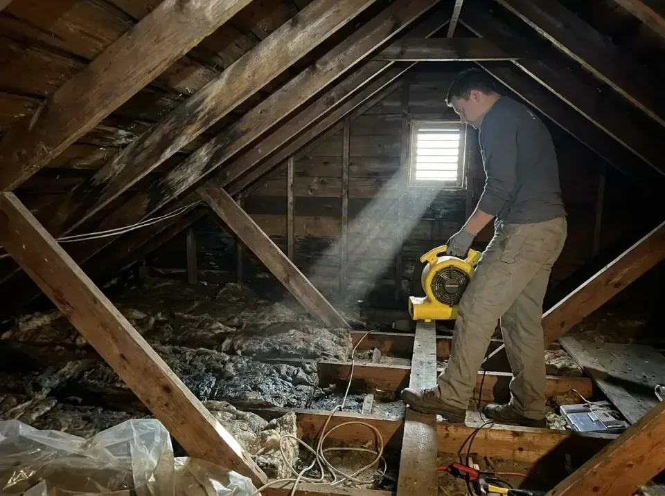 attic-water-damage-drying-proc-007 — frequently asked questions, Emergency Water Extraction & 24/7 Flood Response in Stock I…